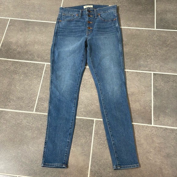 NWT Madewell High Rise Button Fly Skinny Jeans size 29 - Picture 2 of 14